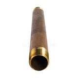 Supply Giant OQCS1212 1/2 inch Long Brass Nipple Pipe Fitting with 1/2" Nominal Diameter and NPT Ends