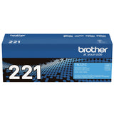 Brother Genuine Standard Yield Toner Cartridge, TN221C, Replacement Cyan Color Toner, Page Yield Up to 1,400 Pages, Amazon Dash Replenishment Cartridge, TN221