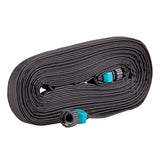 Gilmour 1065290 Black Flat Weeper Soaker, Drip Irrigation Outdoor, Flexible Hose for Vegetable Gardens, Flower Beds, Lawns, and Orchards, 50 feet