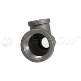 SUPPLY GIANT CNSU1405 Black Malleable Three Size Reducing Tee with Female Threaded Fitting, 1-1/4 in. x 1/2 in. x 3/4