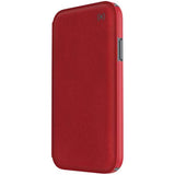Speck Products Presidio Folio iPhone XR Case, Heathered Heartrate Red/Heartrate Red/Graphite Grey