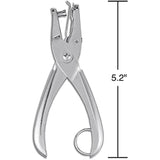 Staples 146308 1-Hole Punch 5 Sheet Capacity Silver (10573-Cc)