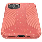 Speck Products Presidio Grip + Glitter iPhone 11 Pro Case, Lilypink Glitter/Papaya Pink