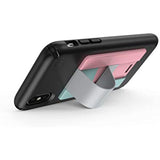 Speck Products GrabTab Cell Phone Holder and Stand, Works with Most Cell Phones - Aquifer Blue/Dolphin Grey/Sorbet Pink