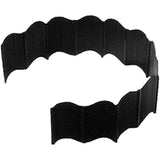 Suncast 6" Interlocking No Dig Border Landscape Edging, Black Vinyl (Set of 40)