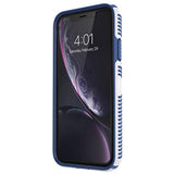 Speck Products Presidio Grip iPhone Xs Max Case, Microchip Grey/Ballpoint Blue (117106-7569)