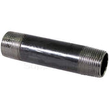 Supply Giant Everflow Supplies NRLB1004 4" Long Black Left/Right Steel Nipple Pipe Fitting with 1" Nominal Size Diameter, OSMC3006