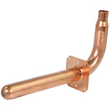 Supply Giant QTP-34G8 PEX Copper Stub Out Elbow with Wall Flange, 3/4", Brass