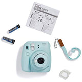 Fujifilm Instax Mini 9 Instant Camera - Ice Blue, 2.7x4.7x4.6 (Instax Mini 9 - Ice Blue)