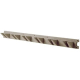 Suncast 4' Wall Mount Resin Garden Tool Storage Rack, Gray