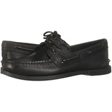 Sperry Men's Authentic Original 2-Eye Boat Shoe, Black, 10 M US