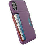 Speck Products Presidio Wallet iPhone Xs/iPhone X Case, Cabbage Purple/Vintage Purple