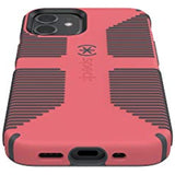 Speck Products CandyShell Pro Grip iPhone 12 Mini Case, Raspberry Kiss Red/Slate Grey, 137595-9240