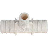 Supply Giant QQSU1033 Plastic PEX Poly Alloy Reducing Tee Barb Pipe Fitting 1 x 1 x 1/2 Inches