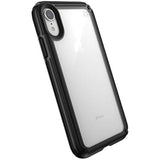 Speck Products Presidio V-Grip iPhone XR Case, Clear/Black