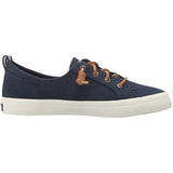 Sperry Womens Crest Vibe Linen Sneaker, Navy, 6