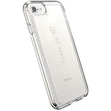 Speck Products GemShell iPhone SE (2022) Case| iPhone SE (2020)| iPhone 8| iPhone 7 - Clear with Gold Glitter/Clear