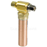SUPPLY GIANT IS-BB-36DPNQ Compression Tee Hammer Arrestor, AA 1/4 in. OD COMP x 1/4 in. OD Femail, Copper