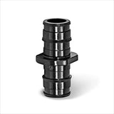 Supply Giant GQQDQ0012 PEX-A Coupling Pipe Fitting; Plastic Poly Alloy; 1/2'’ Expansion Barb; Black