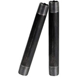 SUPPLY GIANT OQCM3412-2 NPBL3412-2 Steel Nipple Pipe, 3/4" x 12", Black