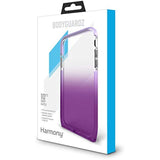 BodyGuardz - Harmony Case for Apple iPhone Xs/X (Clear/Purple), Extreme Impact and Scratch Protection for iPhone Xs/iPhone X (Amethyst)