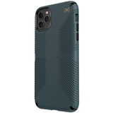 Speck Products Presidio2 Grip Case, Compatible with iPhone 11 PRO Max, Terrain Green/Black/Caramel Brown