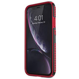 Speck Products Presidio Grip iPhone Xs/iPhone X Case, Black/Dark Poppy Red