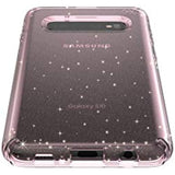 Speck Products Presidio Clear+Glitter Samsung Galaxy S10 Case, Glitter Bella Pink with Gold Glitter/Bella Pink