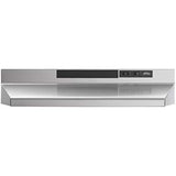 Broan-NuTone F403604 36-inch Under-Cabinet 4-Way Convertible Range Hood with 2-Speed Exhaust Fan and Light, 230 Max Blower CFM, Stainless Steel