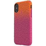 Speck Products iPhone XS/iPhone X Case, CandyShell Fit, Pumpkin Orange Ombre Berry Pink