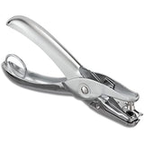 Staples 146308 1-Hole Punch 5 Sheet Capacity Silver (10573-Cc)