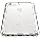 Speck Products GemShell iPhone SE (2022) Case| iPhone SE (2020)| iPhone 8| iPhone 7 - Clear with Gold Glitter/Clear