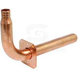 Supply Giant QTP-34G8 PEX Copper Stub Out Elbow with Wall Flange, 3/4", Brass