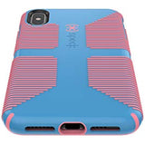 Speck Products iPhone Xs Max Case, CandyShell Grip, Azure Blue/Melon Pink