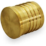 Supply Giant FQQM0038-5 PEX Barb Plug End Cap Pipe Fitting, 3/8", Brass