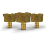 SUPPLY GIANT FQGB3410-5 PEX Barb x Female Pipe Thread Adapter Fitting, 3/4 x 1, Brass