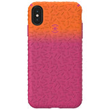 Speck Products iPhone Xs Max Case, CandyShell Fit, Pumpkin Orange Ombre Berry Pink