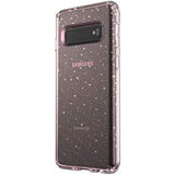 Speck Products Presidio Clear+Glitter Samsung Galaxy S10 Case, Glitter Bella Pink with Gold Glitter/Bella Pink