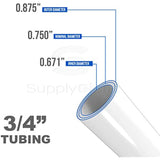Supply Giant QGX-X34100 PEX Tubing for Potable Water, Non-Barrier Pipe 3/4 in. x 100 Feet, White, 3/4 Inch