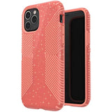 Speck Products Presidio Grip + Glitter iPhone 11 Pro Case, Lilypink Glitter/Papaya Pink