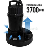Supply Giant TQIQ34 1/2 Horse Power Submersible Sump Pump with Automatic Float Switch, Black