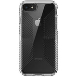 Speck Products Presidio Perfect-Clear with Grip Case, Compatible with iPhone SE (2022)| iPhone SE (2020)| iPhone 8| iPhone 7, Clear/Clear (136216-5085)