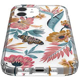 Speck Products Presidio Edition iPhone 12, iPhone 12 Pro Case, Clear/Clear/Tropical Floral