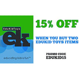 EduKid Toys 72 Magnetic Letters & Numbers (Tote) 1.25" - 1.75"