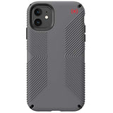 Speck Products Presidio2 Grip Case, Compatible with iPhone 11, Graphite Grey/Cathedral Grey/Black/Blood Red
