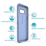 Speck Products Presidio Grip Cell Phone Case for Samsung Galaxy S8 Plus (S8+) - Marine Blue/Twilight Blue