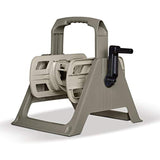 Suncast 100 ft. Tote or Wall Mount Resin Garden Hose Reel with Lid, Taupe