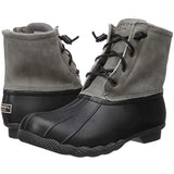 Sperry womens Saltwater Boots, Black/Grey, 9.5 US
