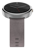 Motorola Moto 360 - Stone Grey Leather Smart Watch