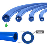 Supply Giant QGX-C1300 PEX Tubing for Potable Water, Non-Barrier Pipe 1 in. X 300 Feet, Blue, 300'